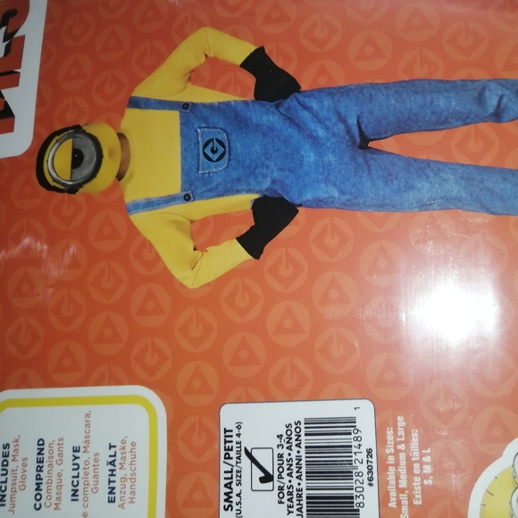 Minion Mel Child Costume Size Small NEW - Picture 4 of 7